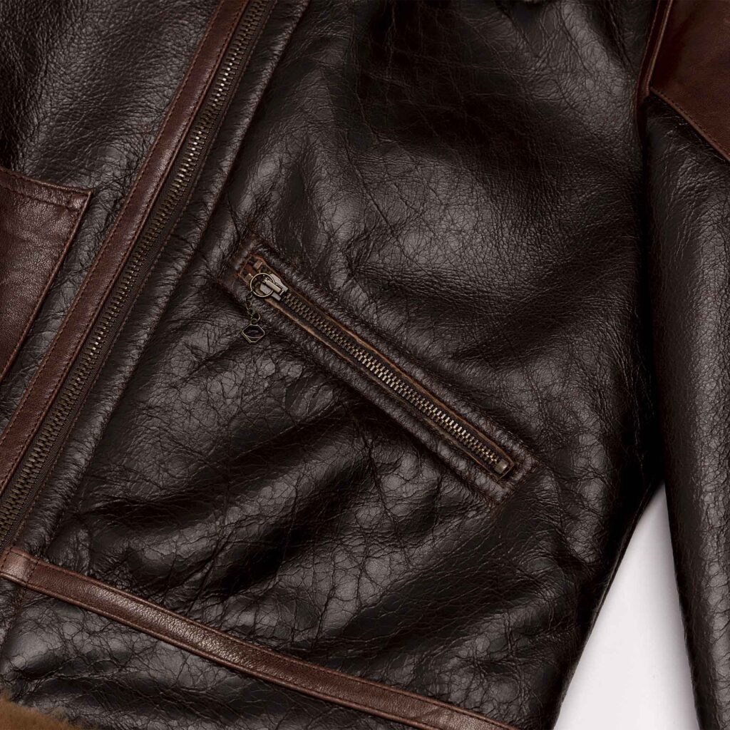 “Aviatore” B-3 Seal Brown Shearling Jacket - Shangri-la Heritage