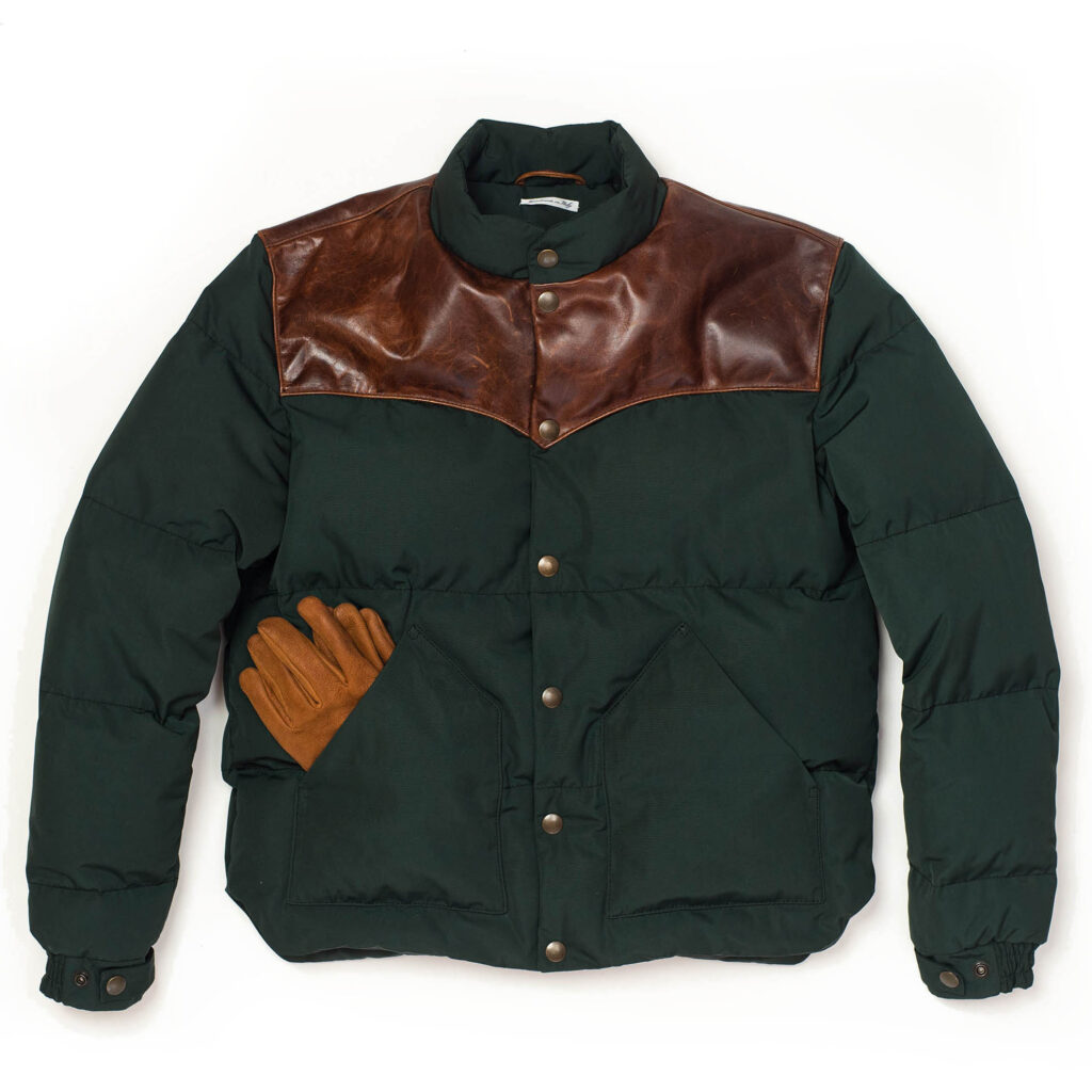 "Bivacco" Forest Green Western Down Jacket