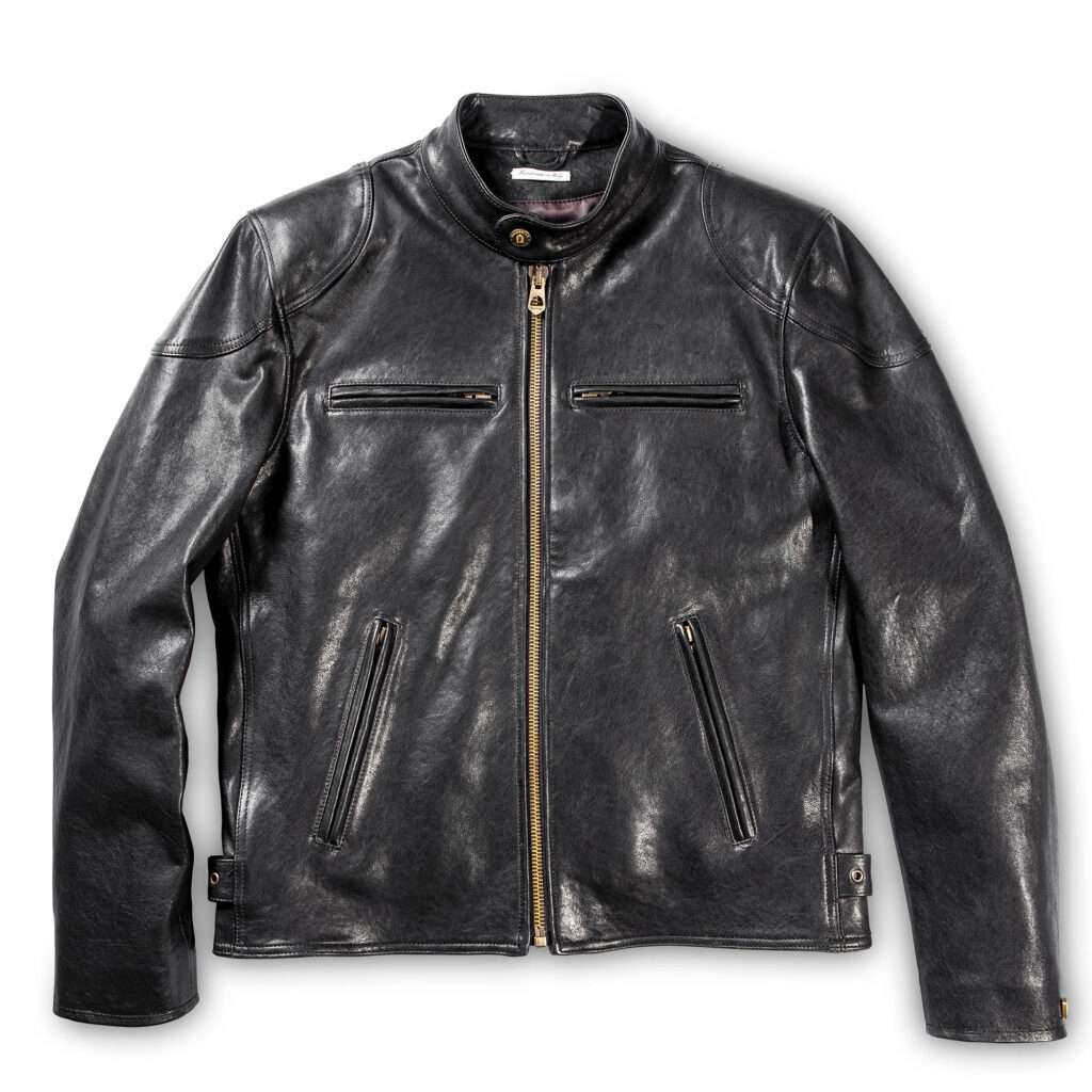 “Café Racer” Black Leather Jacket - Shangri-la Heritage