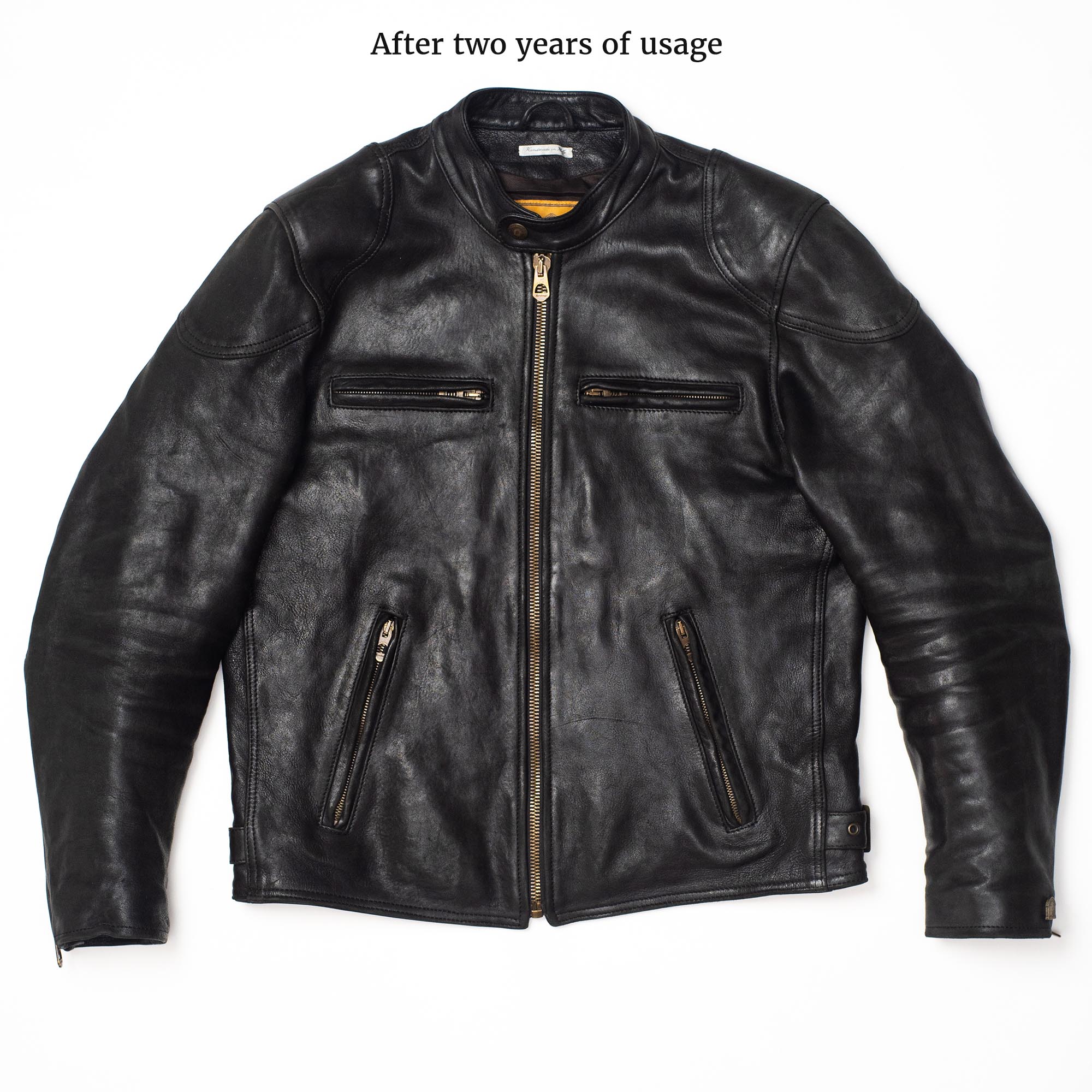 “Café Racer” Black Leather Jacket