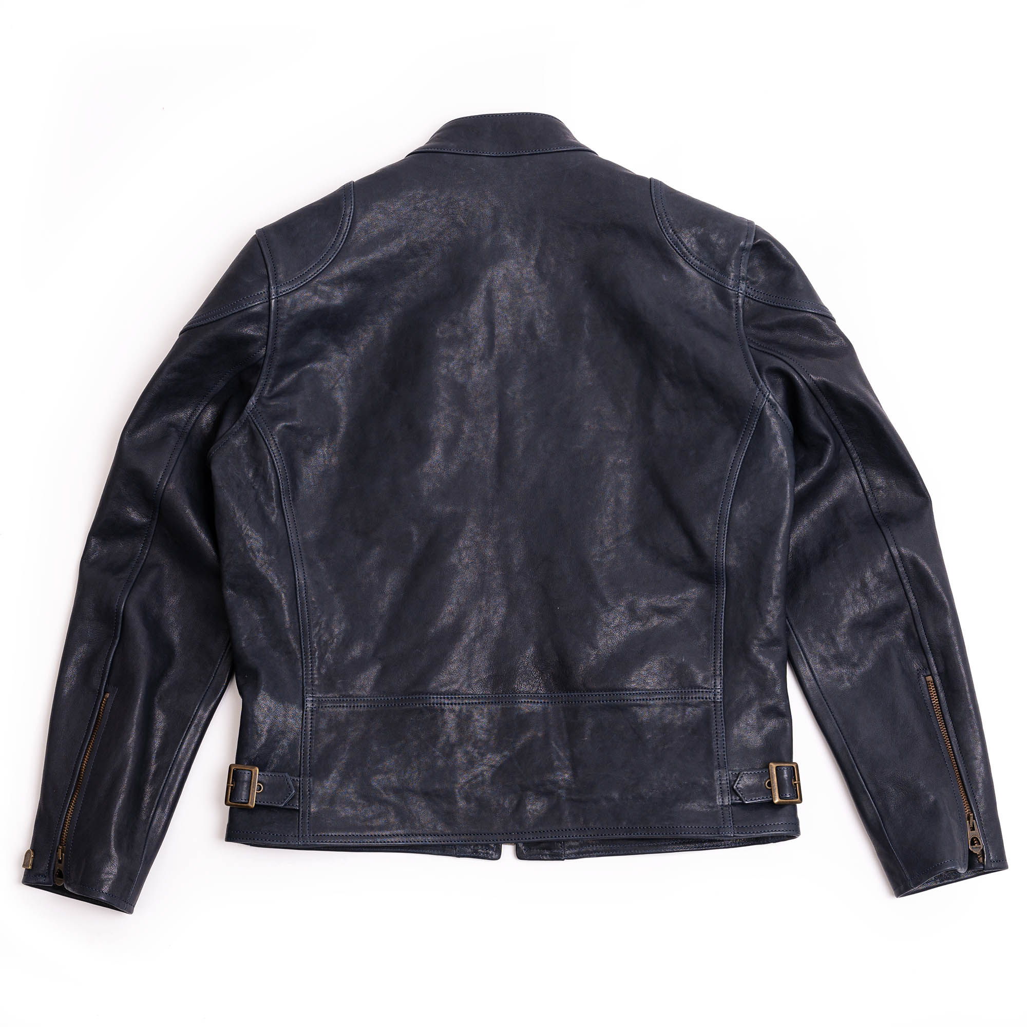 "Café Racer" Indaco Leather Jacket
