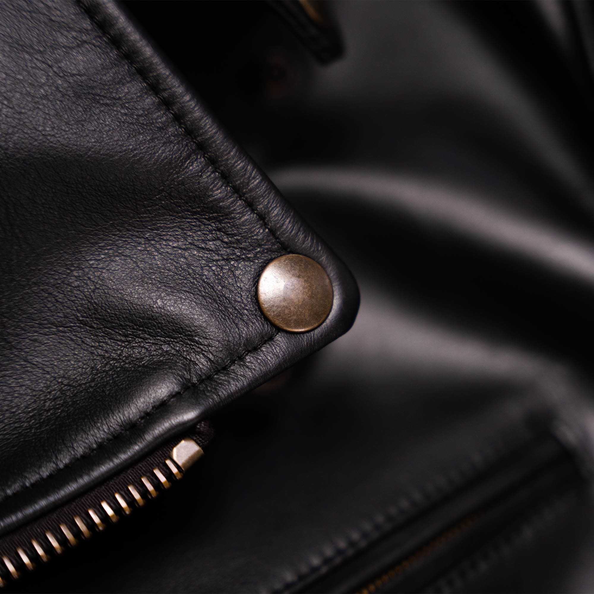 "Chiodo" Black Steerhide Leather Jacket