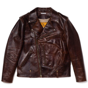 "Chiodo" Whiskey Horsehide Leather Jacket