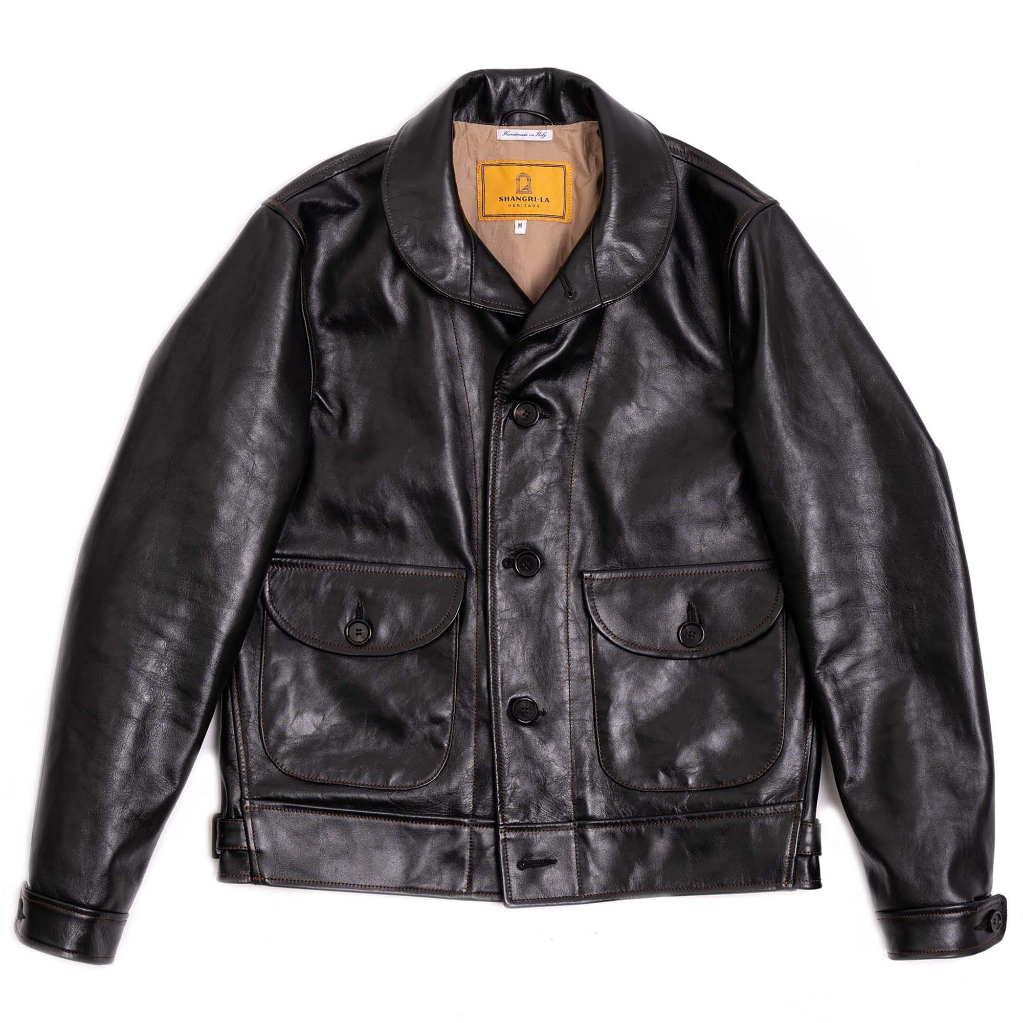 “Cossack” Black Horsehide Leather Jacket