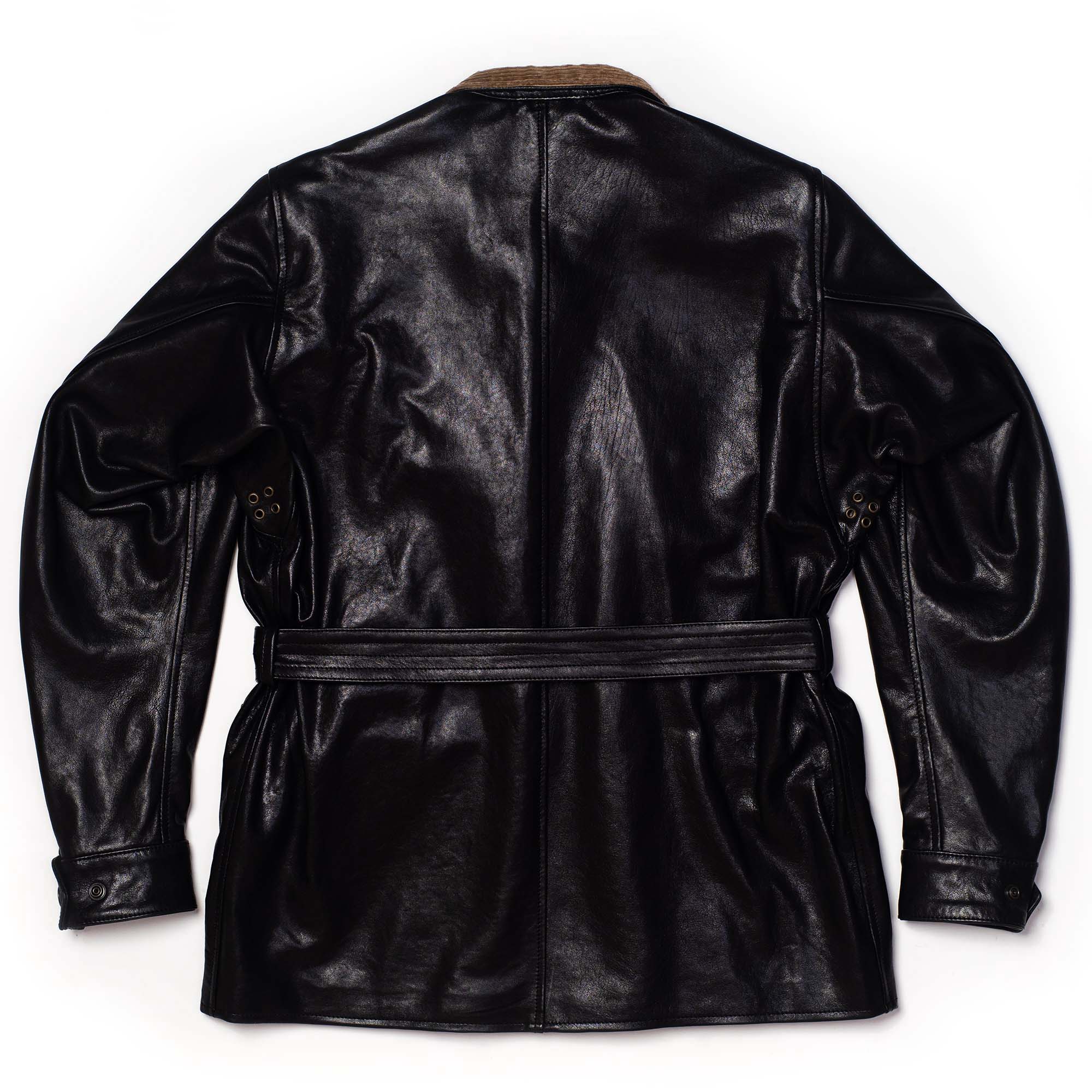 “Explorator” Black Leather Jacket