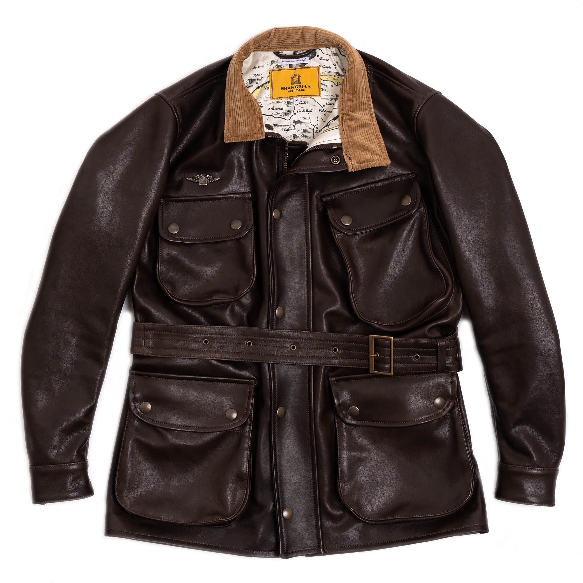 “Explorator” Testa di Moro Leather Jacket