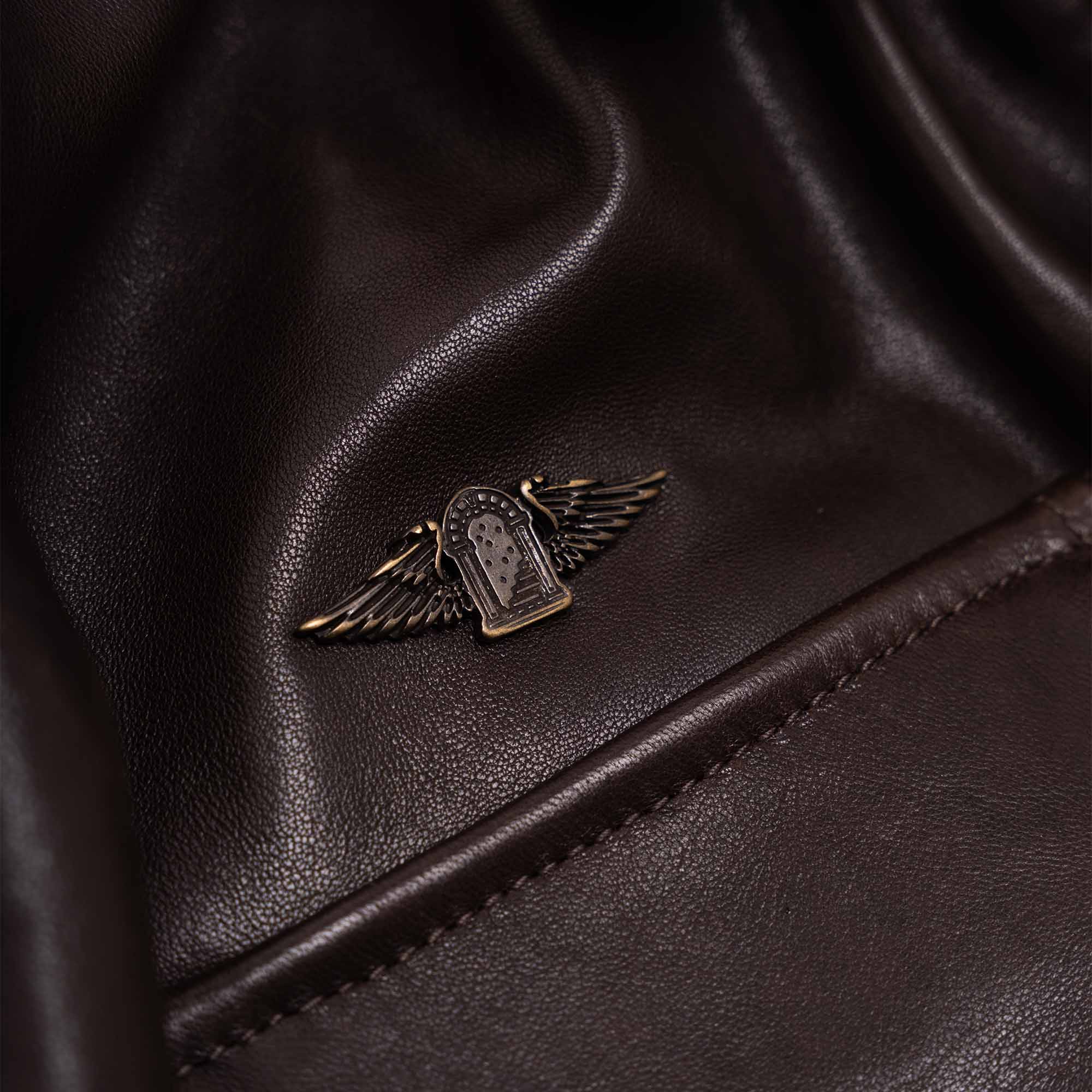 “Explorator” Testa di Moro Leather Jacket