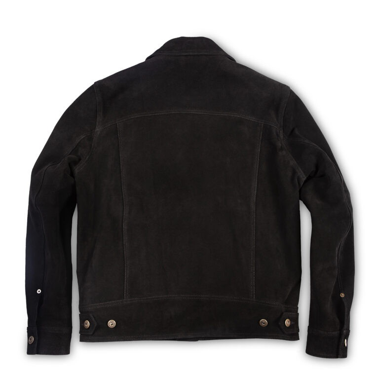 “Terracotta” Black Suede Jacket - Shangri-la Heritage