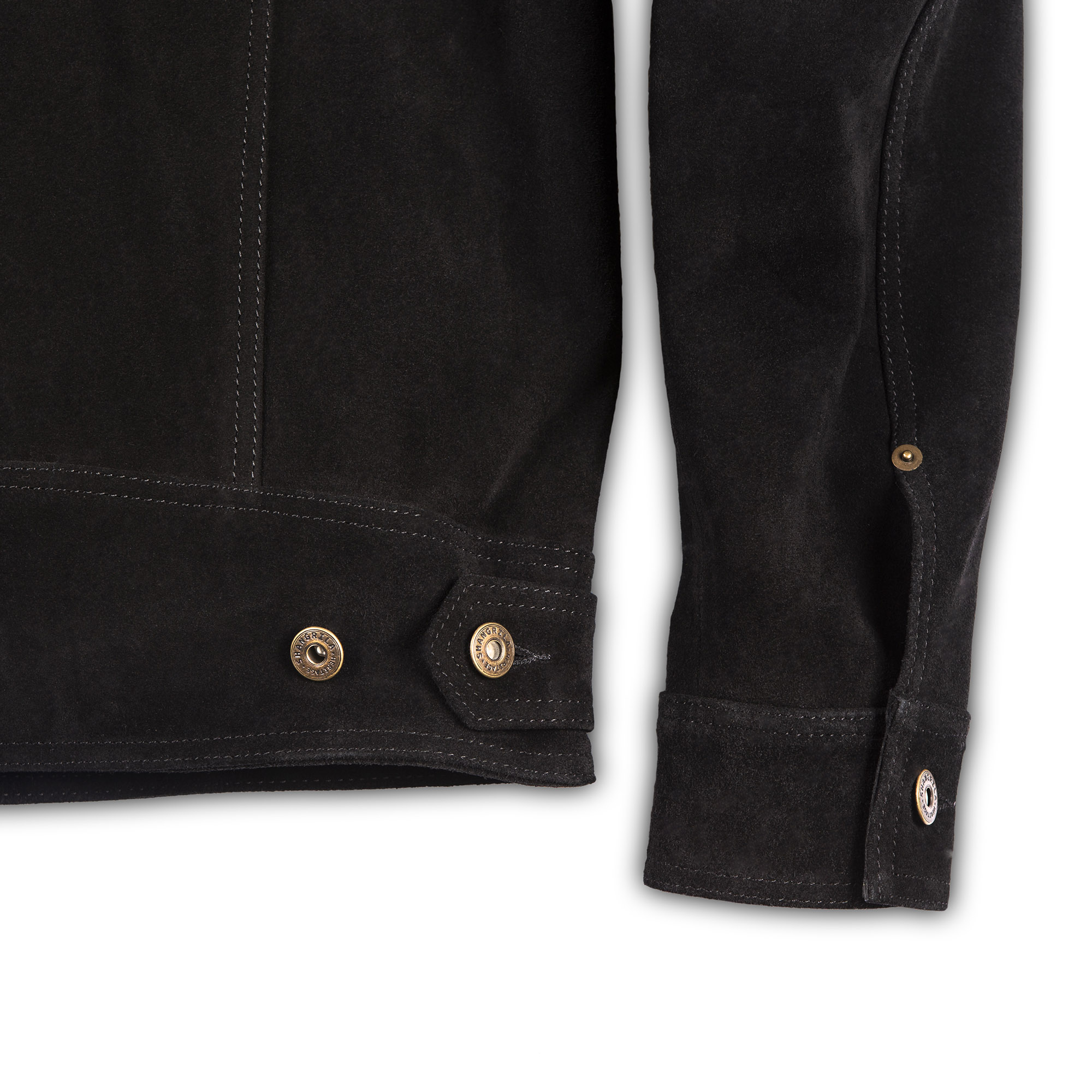 “Terracotta” Black Suede Jacket