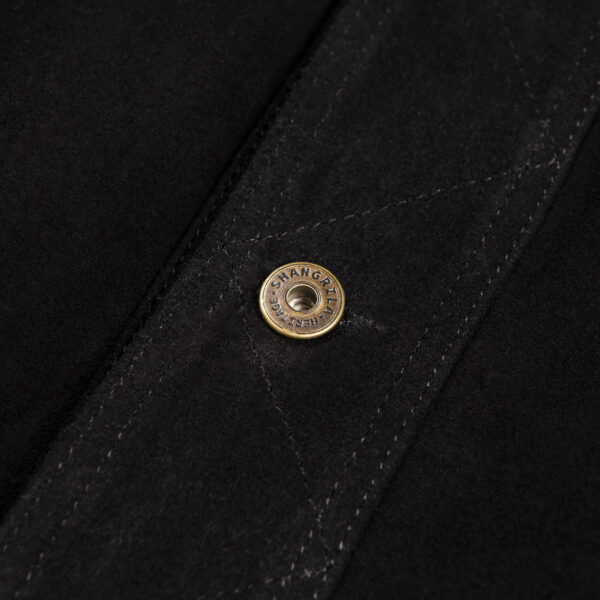 “Terracotta” Black Suede Jacket - Shangri-la Heritage