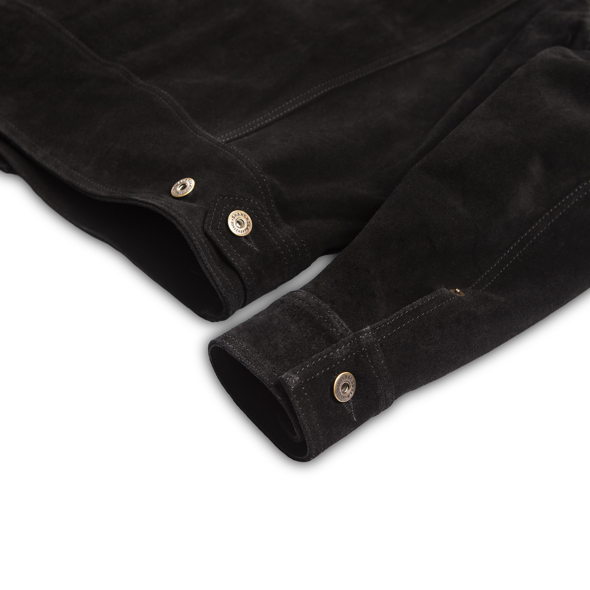 “Terracotta” Black Suede Jacket