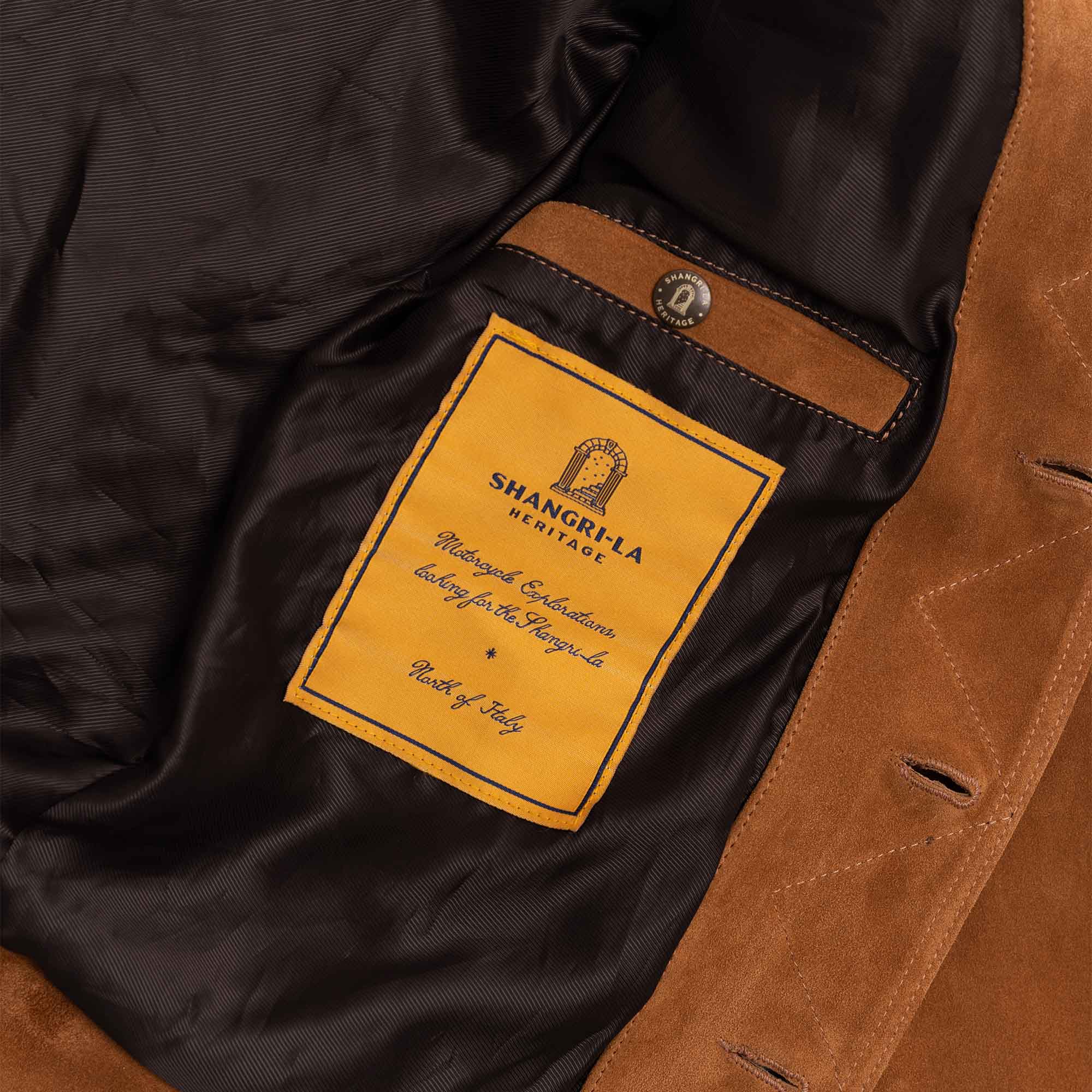 "Terracotta" Cognac Suede Jacket