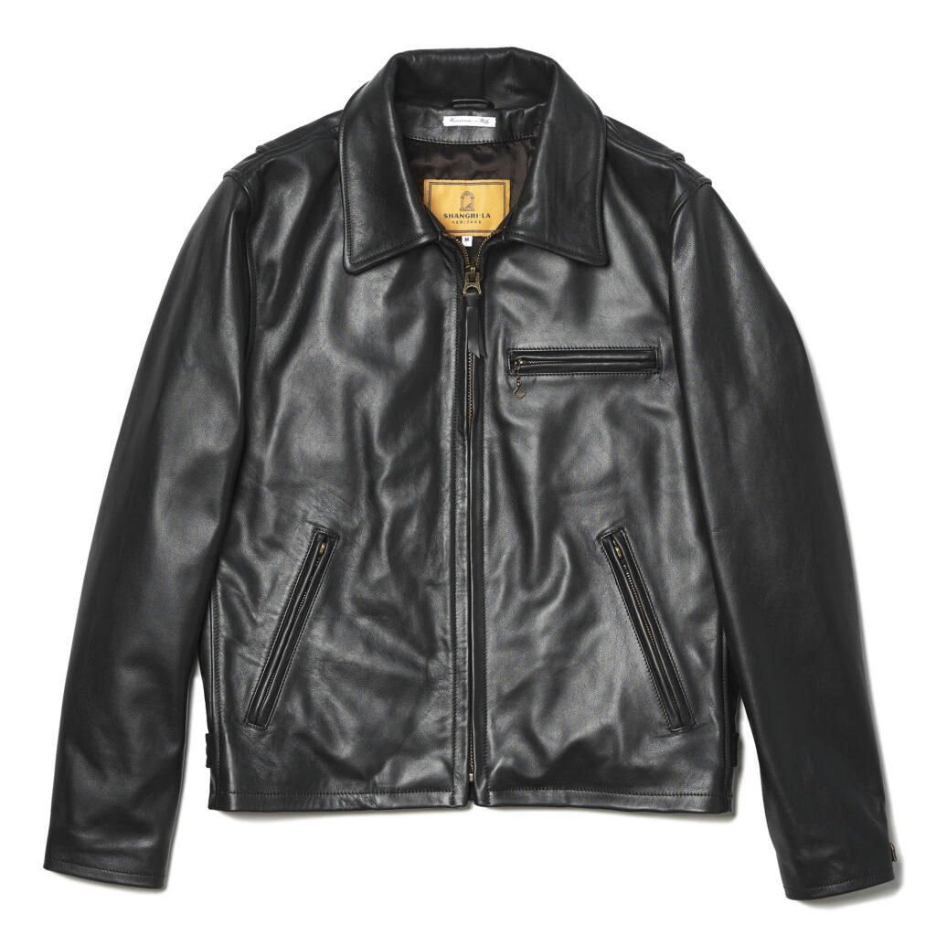 “Varenne” Black Leather Jacket