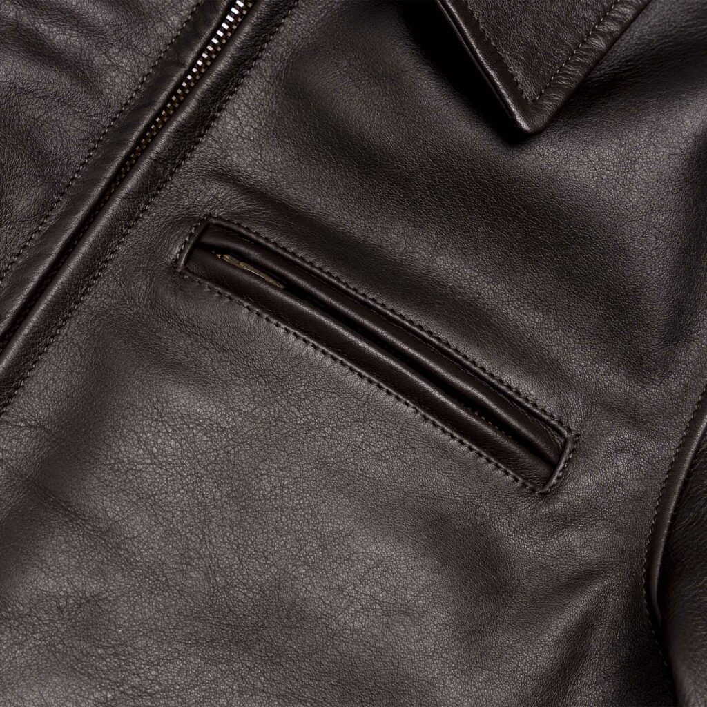 “Varenne” Brown Leather Jacket - Shangri-la Heritage