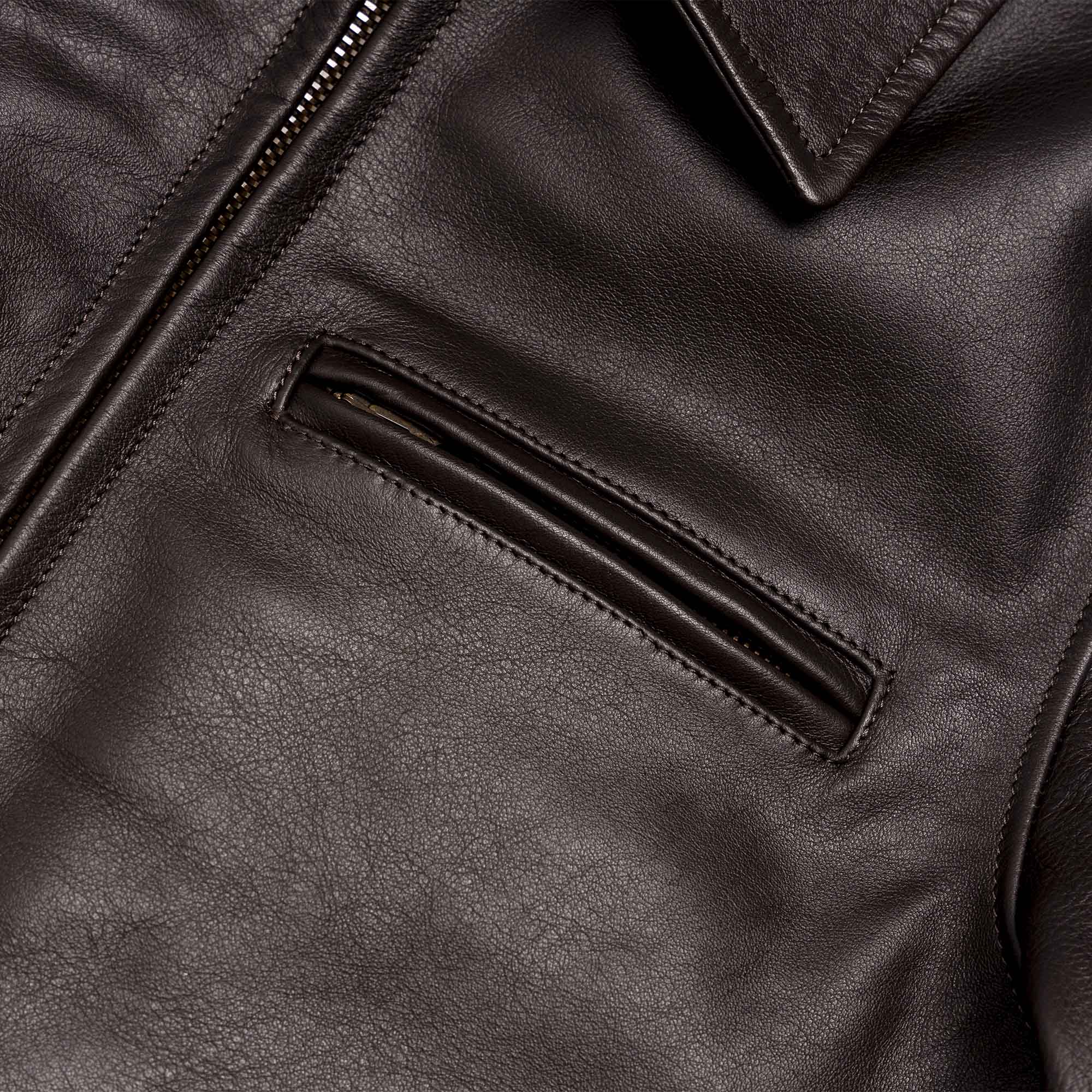 “Varenne” Brown Leather Jacket