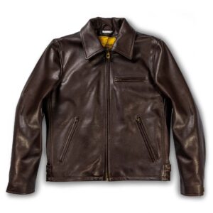 “Varenne” Brown Leather Jacket