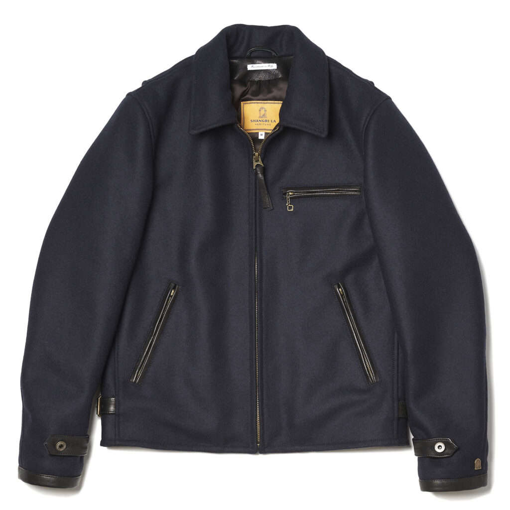 “Varenne” Navy Blue Wool Jacket