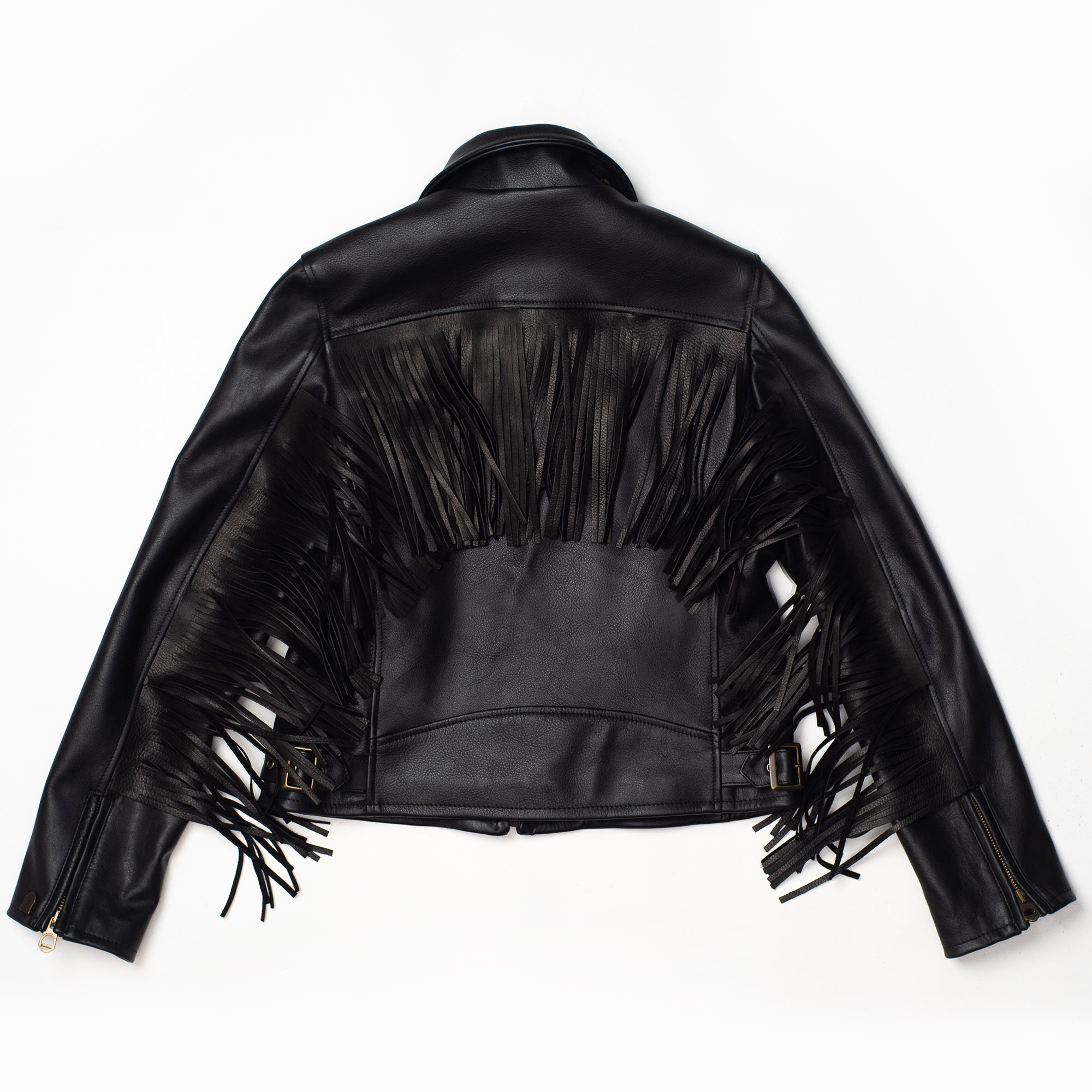 "Varenne" Women's Black Leather Jacket