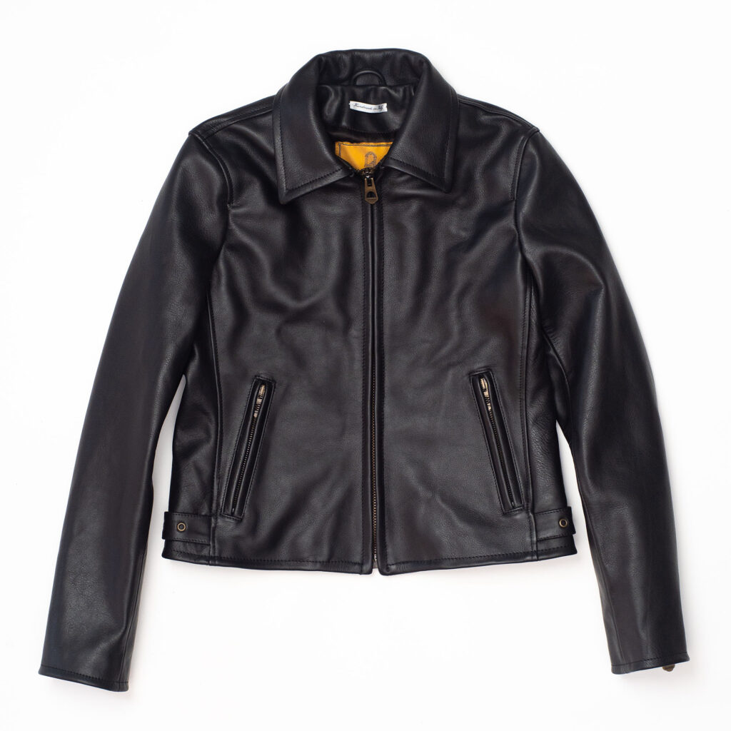 "Varenne" Women's Black Leather Jacket