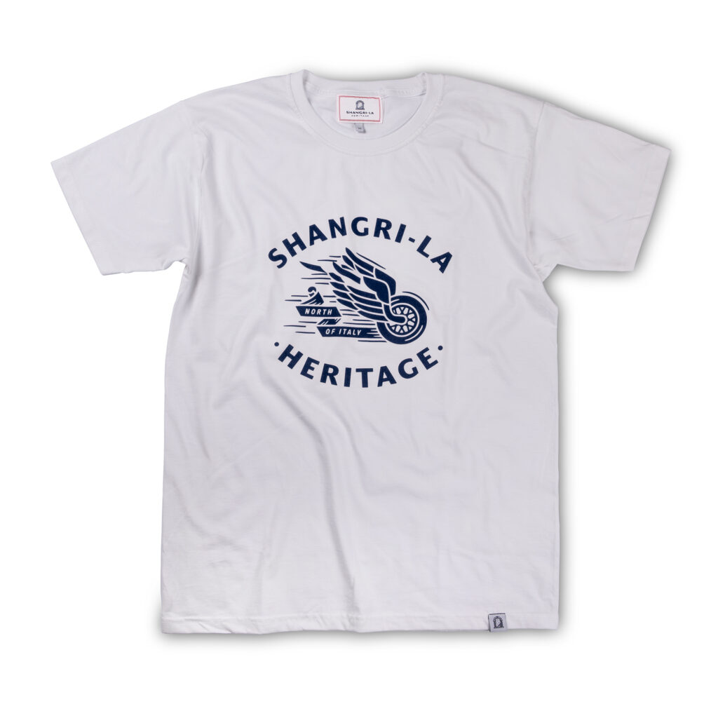 “Winged Wheel” White Tee