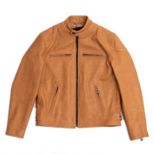"Café Racer" Sabbia Leather Jacket