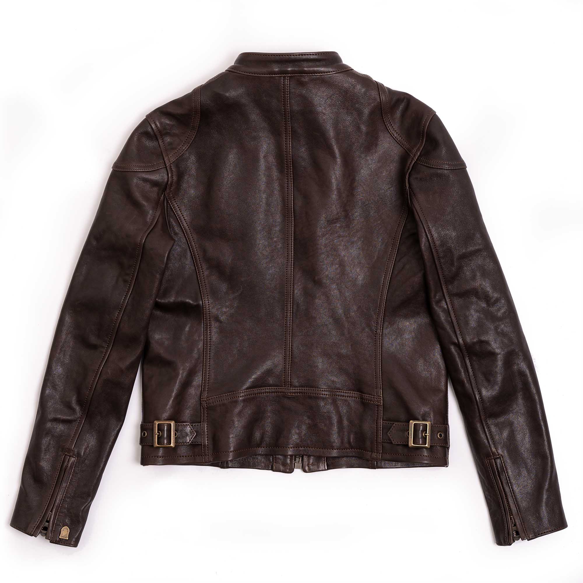 "Café Racer" Women's Testa di Moro Leather Jacket