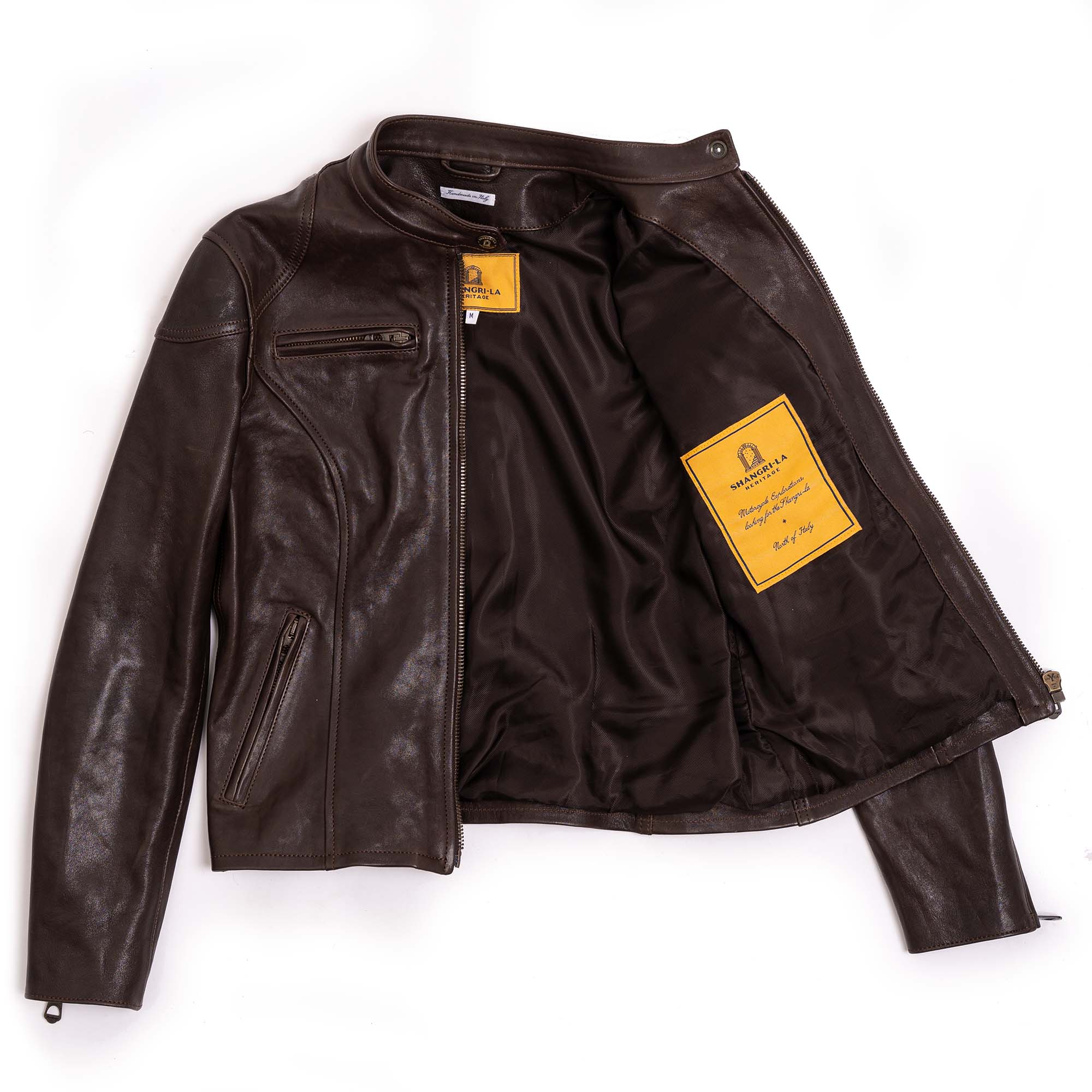 "Café Racer" Women's Testa di Moro Leather Jacket