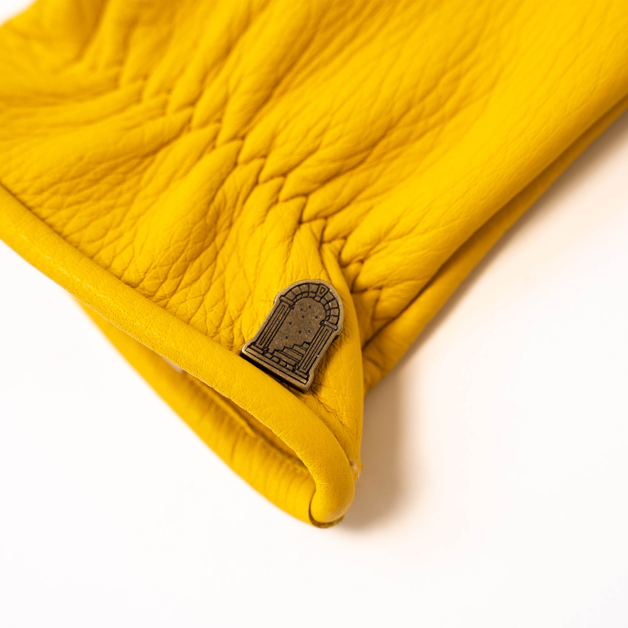 "Bandit" Yellow Deerskin Gloves