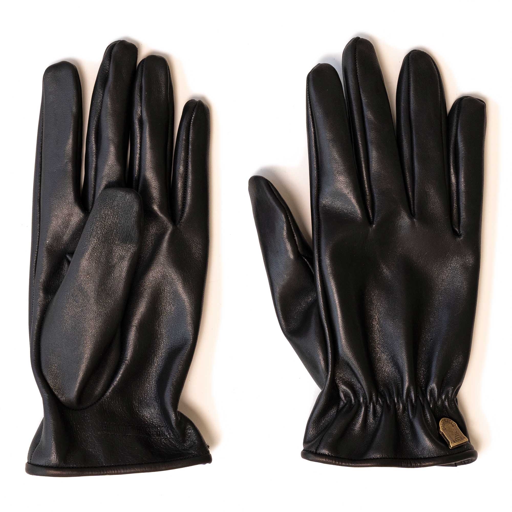 "Bandit" Black Horsehide Gloves