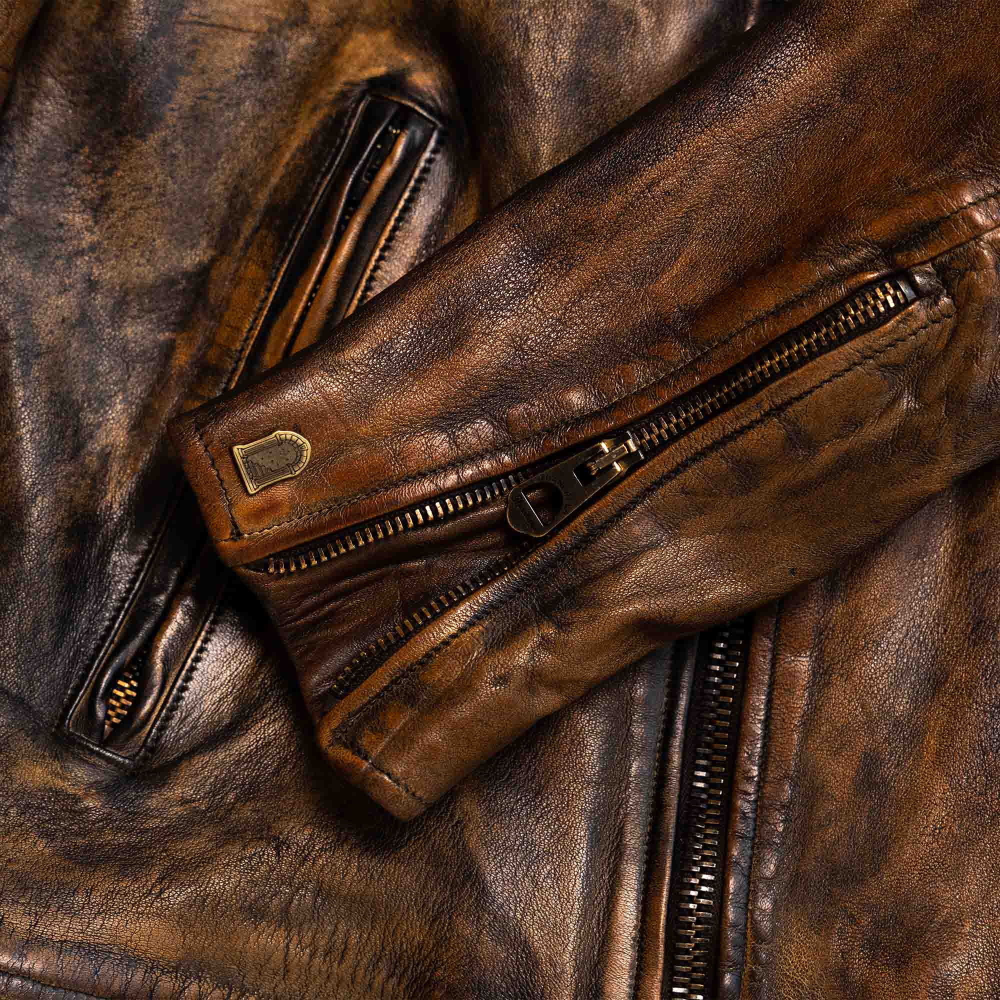 "Café Racer" Deserto Leather Jacket