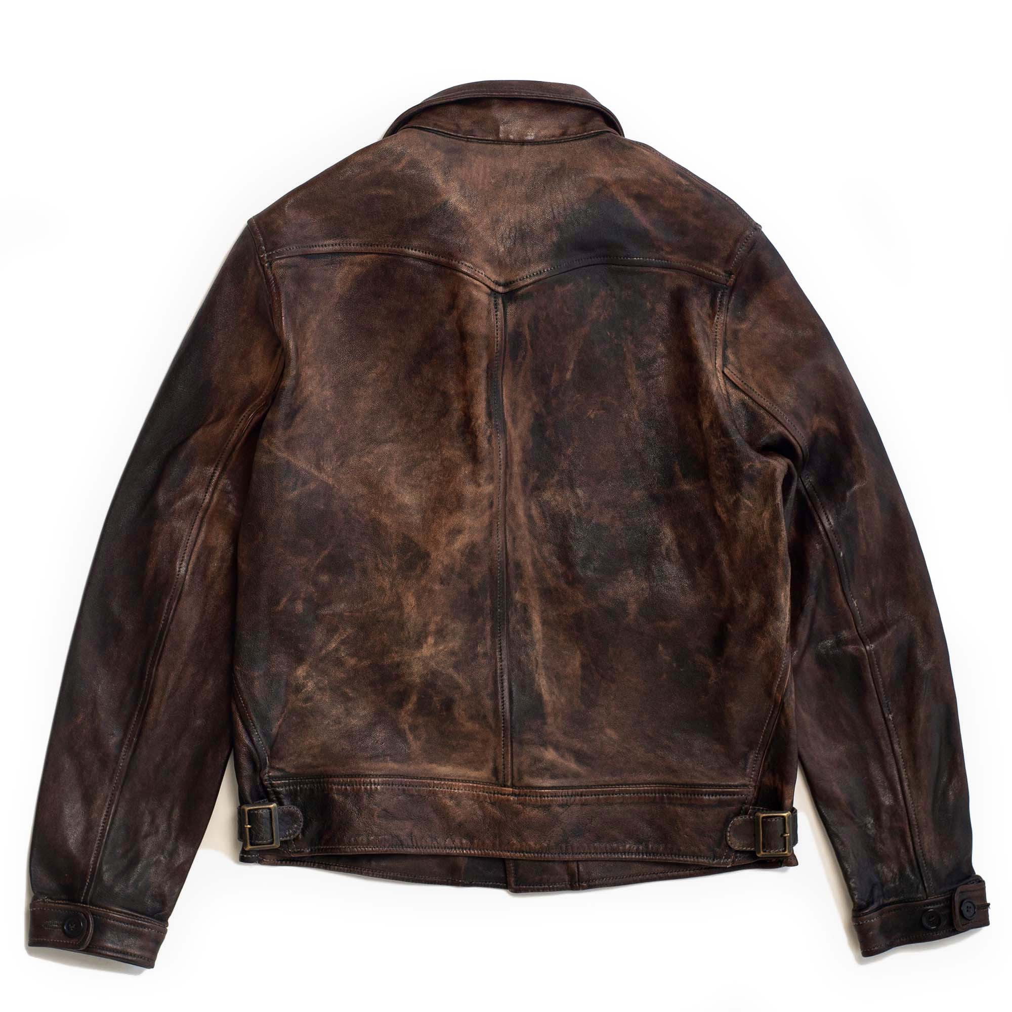 "Cossack" Bruciato Leather Jacket