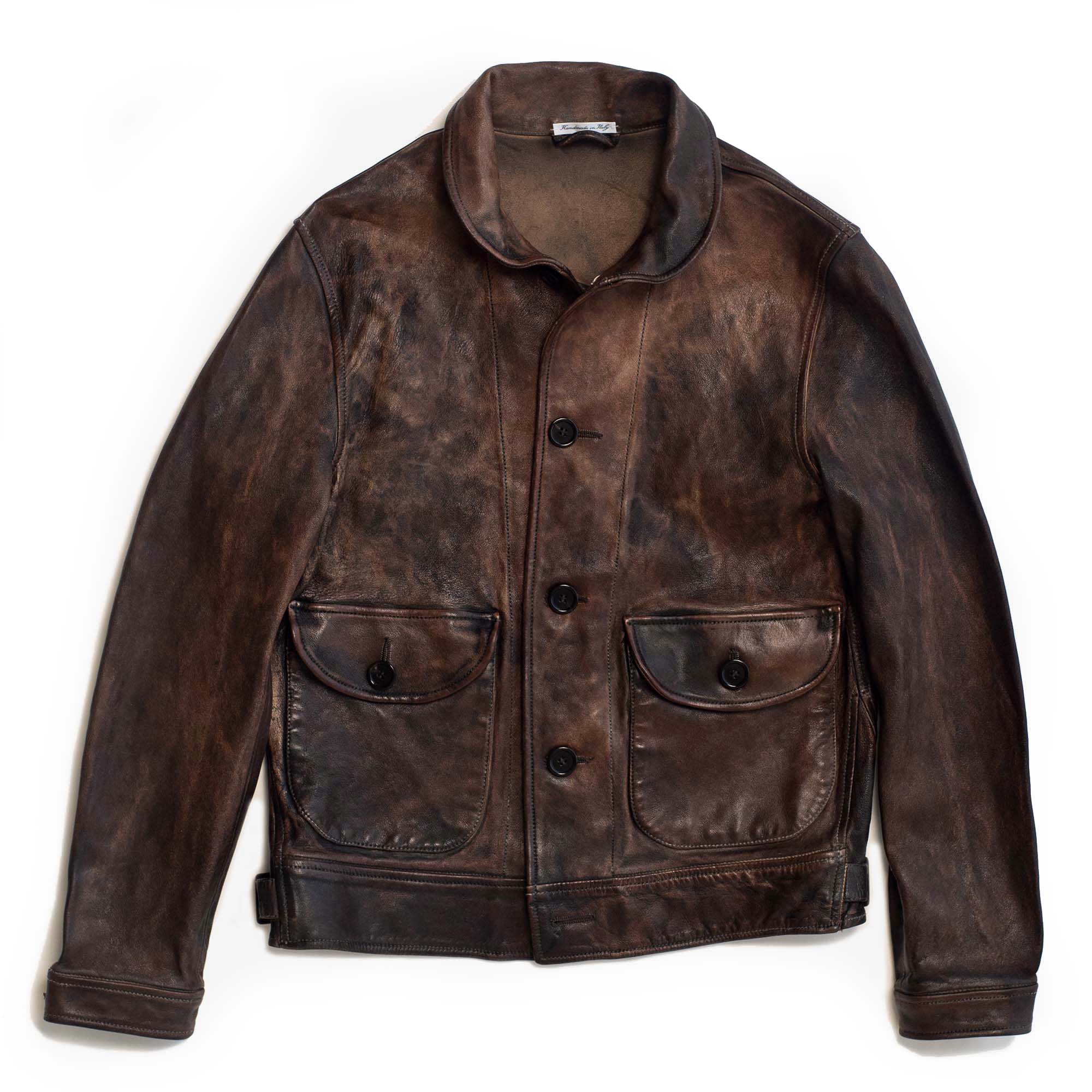 "Cossack" Bruciato Leather Jacket