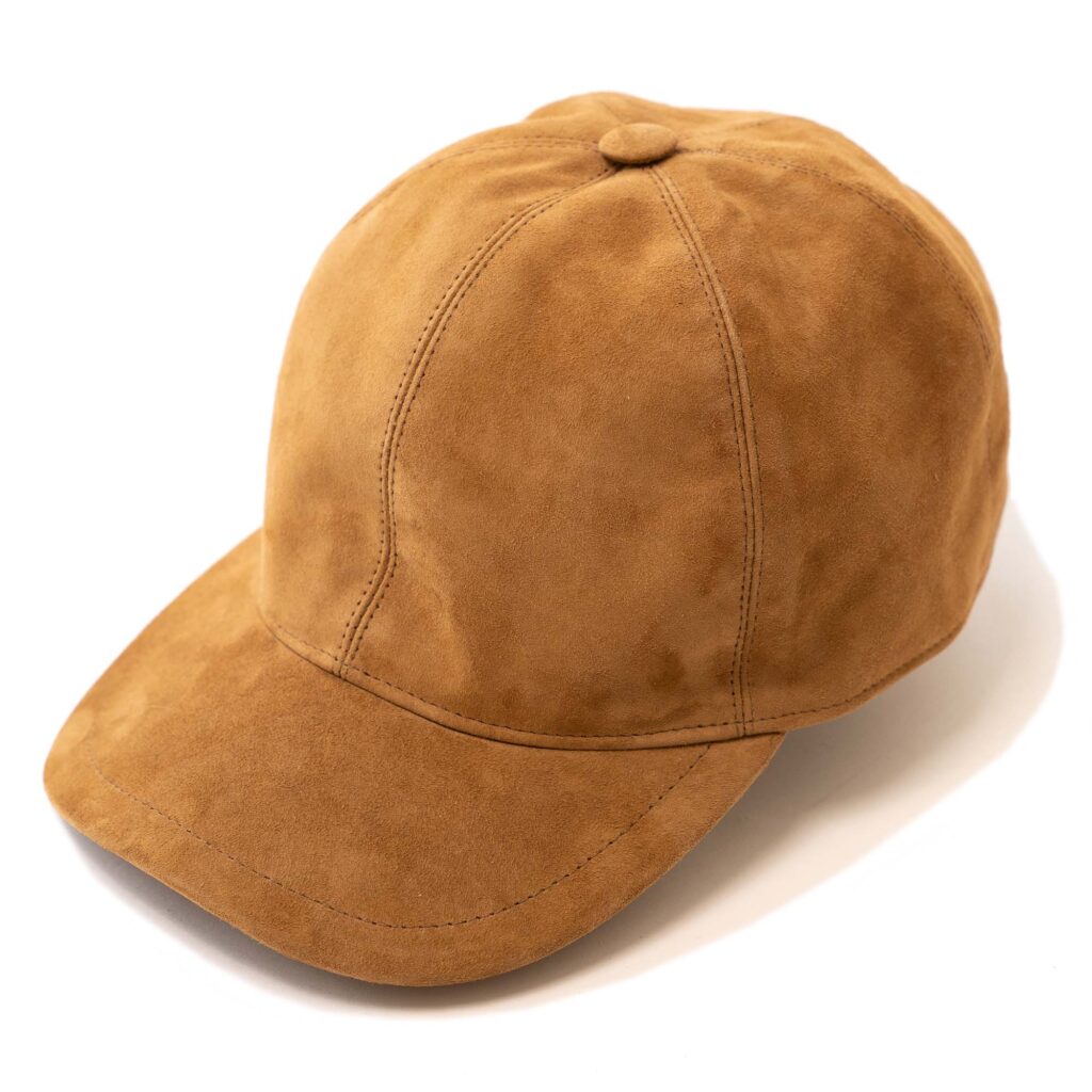 "Giramondo" Camel Suede Ball Cap