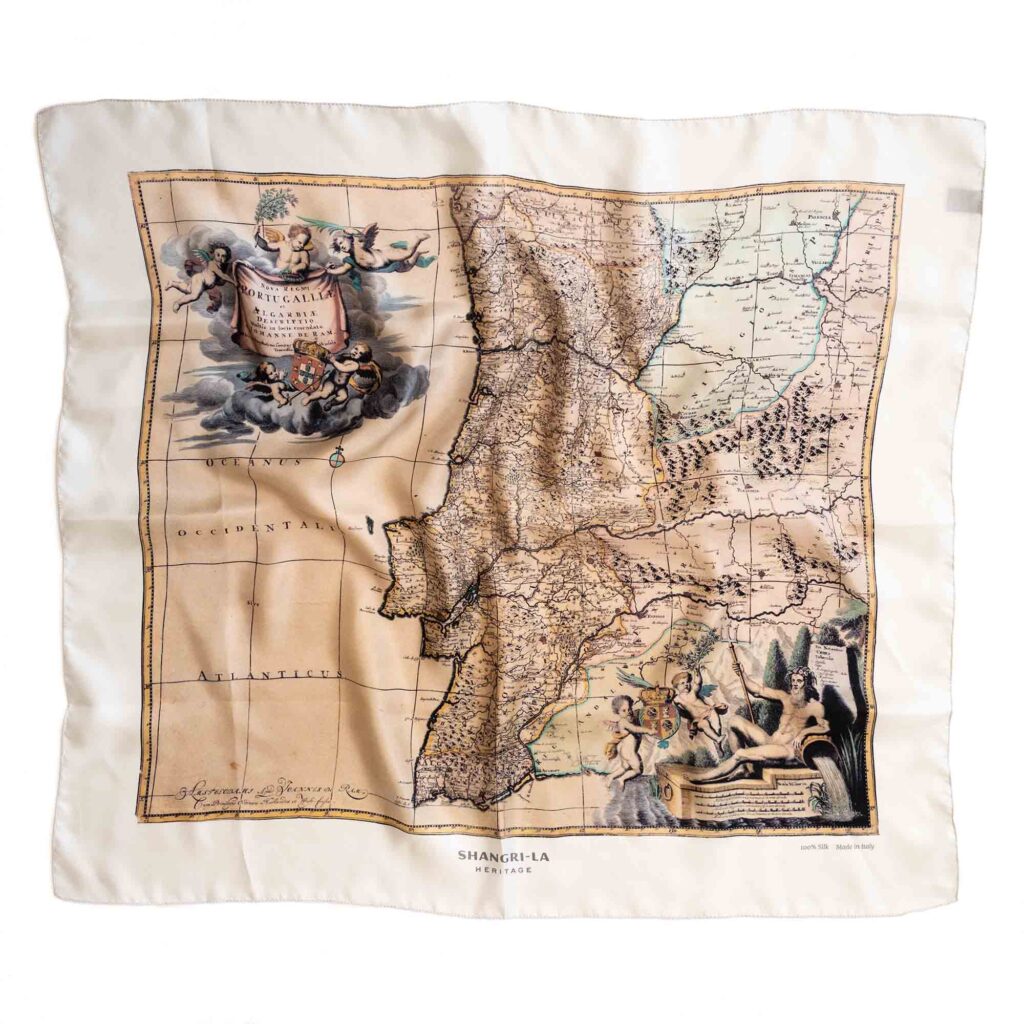 "Road to South" Silk Foulard
