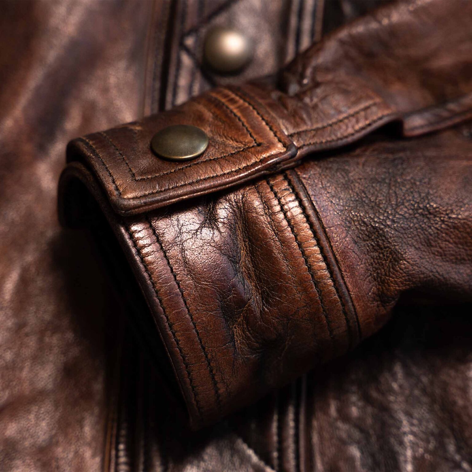 "Terracotta" Bruciato Leather Jacket - Shangri-la Heritage
