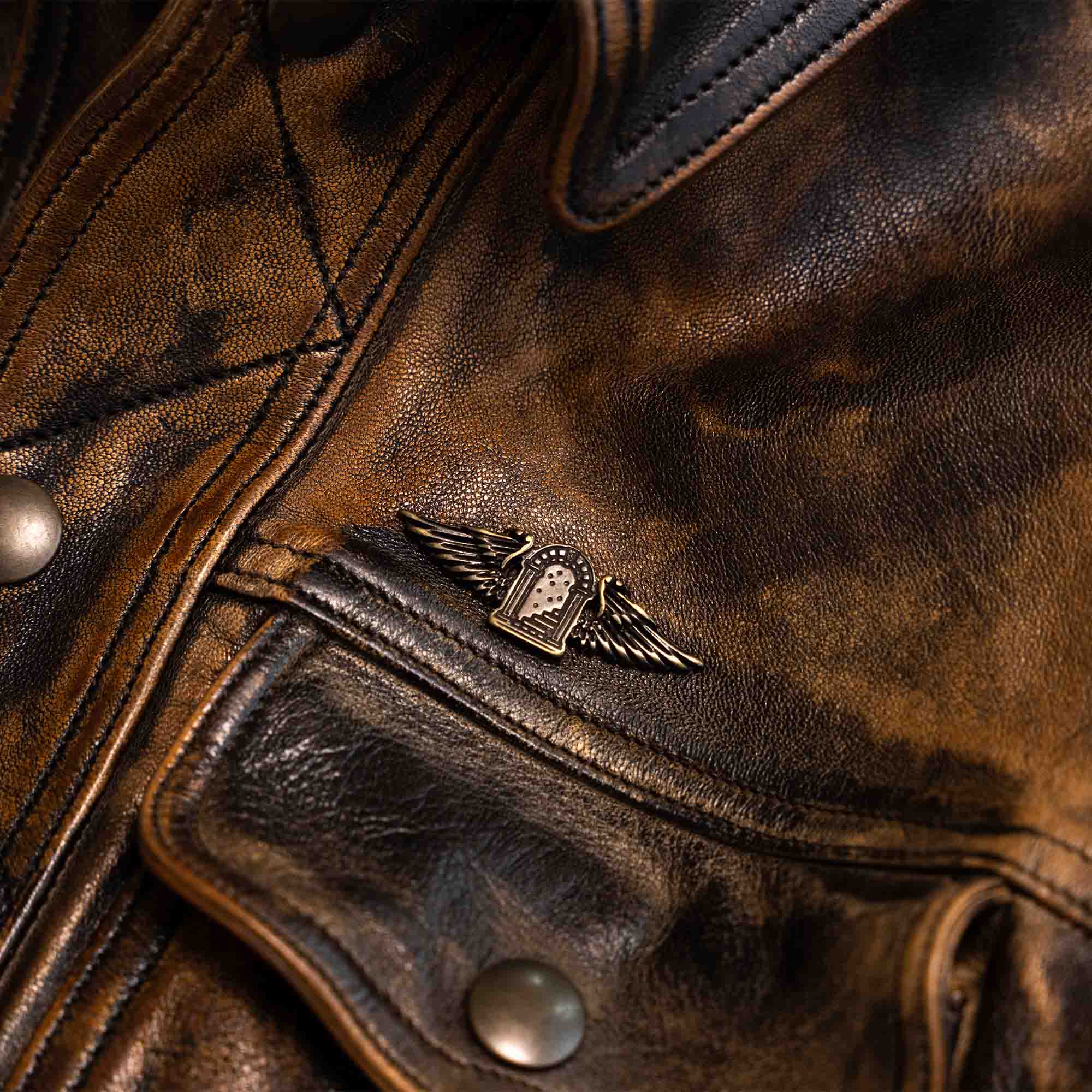"Terracotta" Deserto Leather Jacket