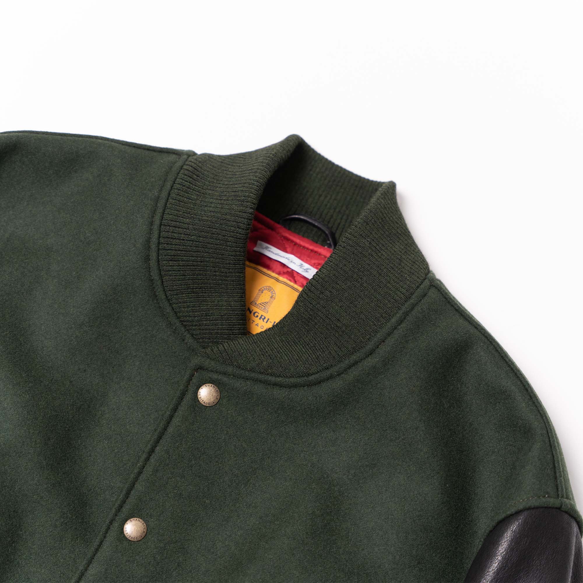 "Varsity" Forest Green Wool Jacket