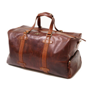 "Nomad" Whiskey Leather Travel Bag