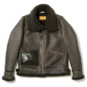 “Aviatore” B-3 Badalassi® Muschio Shearling Jacket