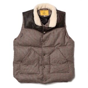 "Bivacco" Pied de Poule Western Down Vest