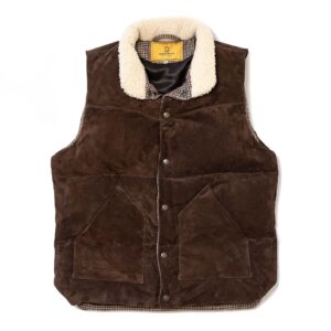 "Bivacco" Testa di Moro suede Western Down Vest