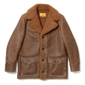 "Ranch" Cognac Shearling Coat