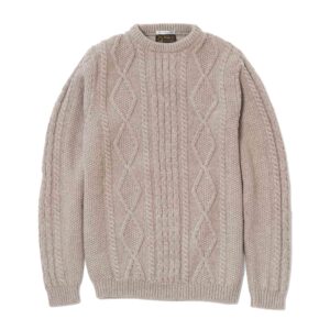 "Steve" Beige Merino Wool Sweater