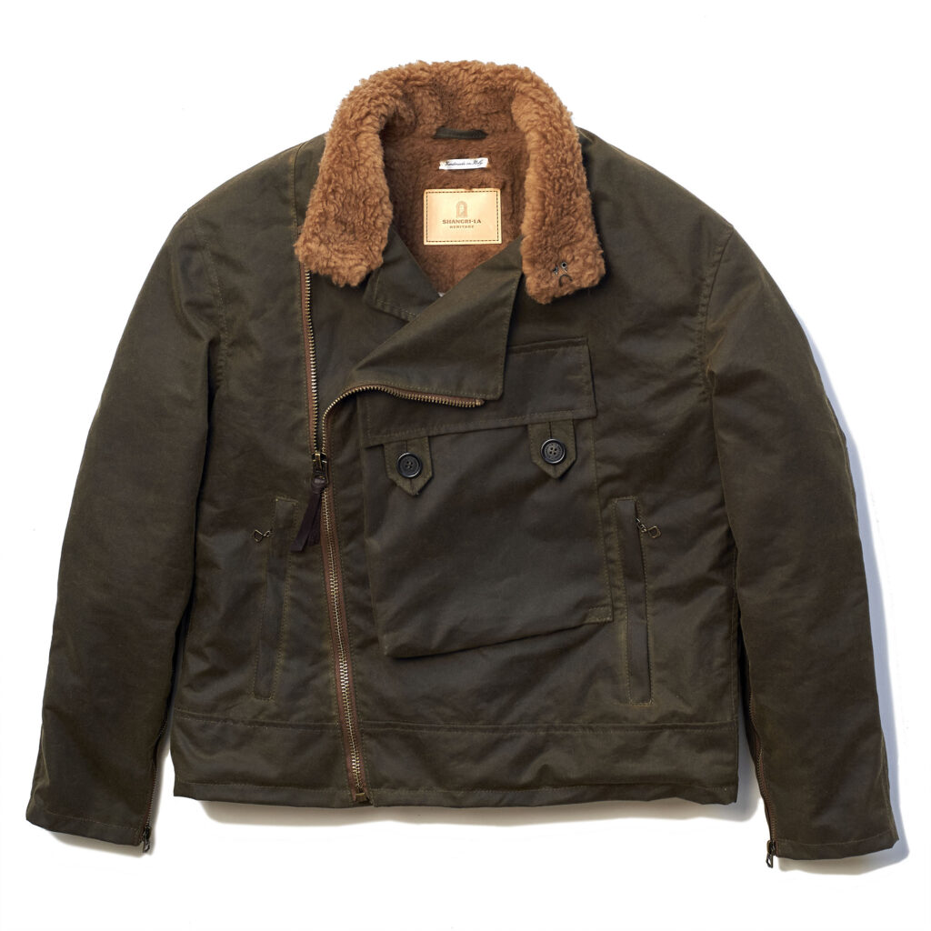 "Swedish" Army Green Motorcycle Waxed Canvas Jacket (Ltd. Ed. 50 pcs)