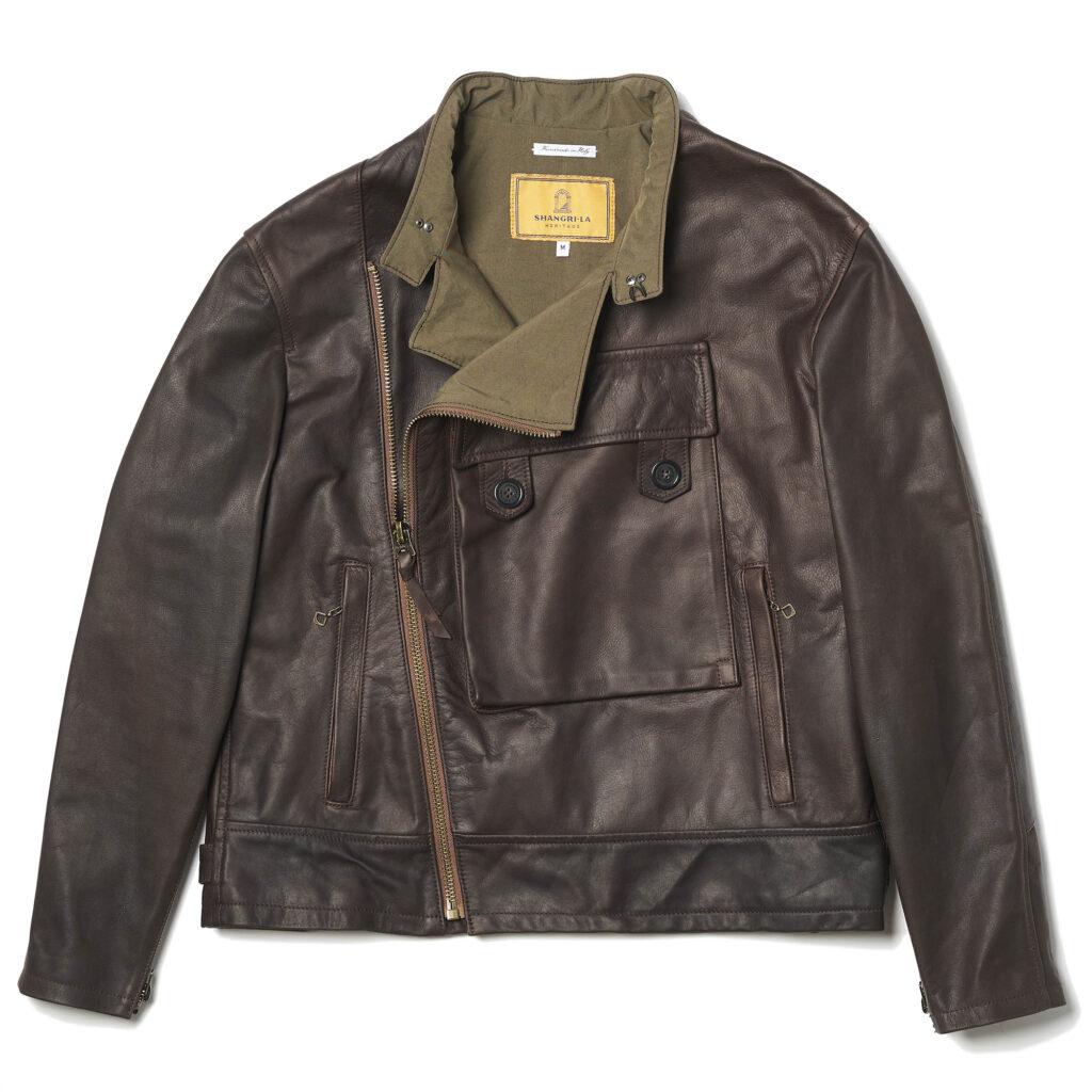 “Swedish” Brown Motorcycle Leather Jacket