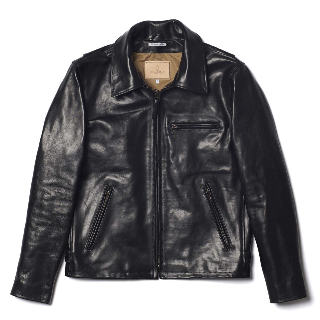 "Varenne" Black Badalassi® Leather Jacket