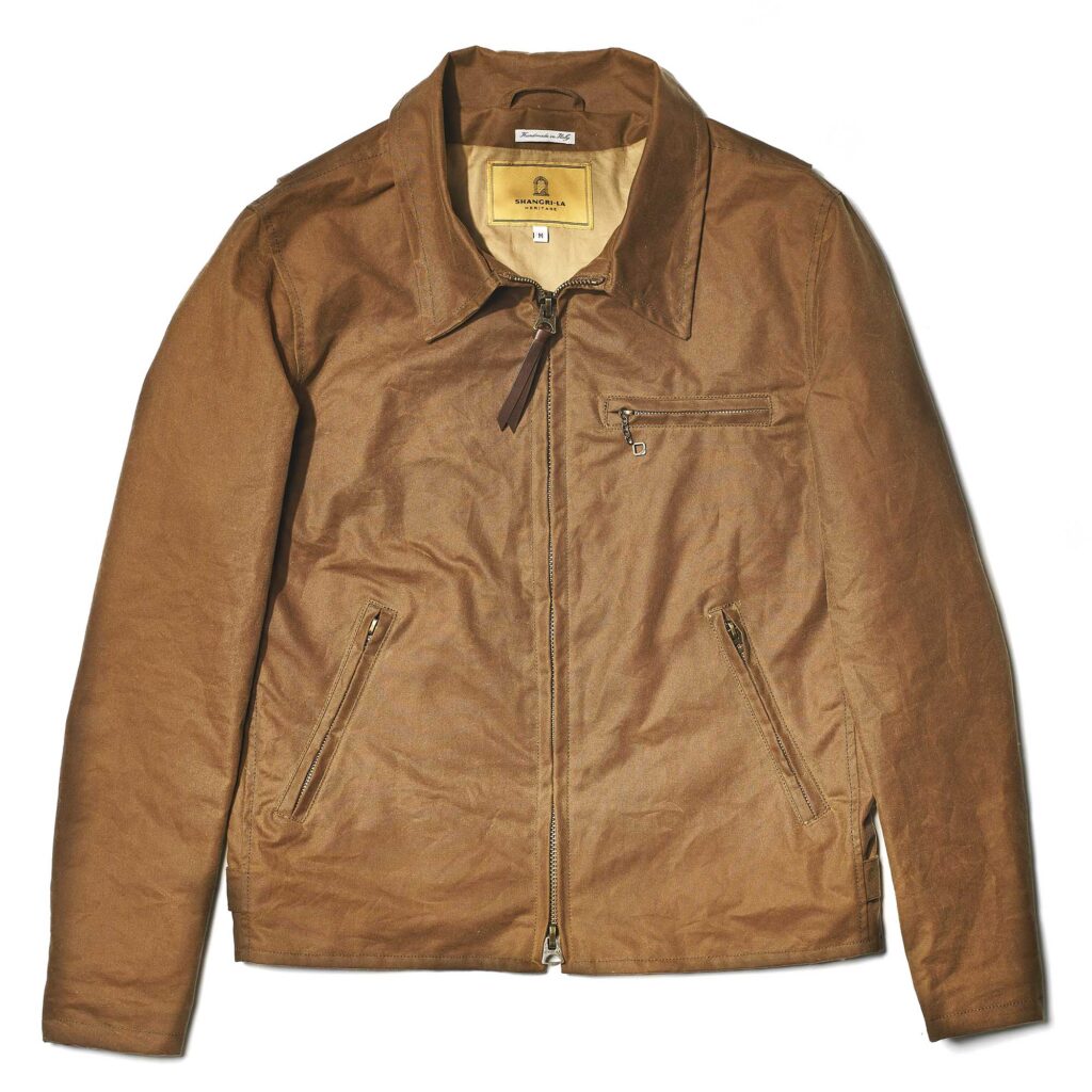 "Varenne" Bronze Waxed Canvas Jacket