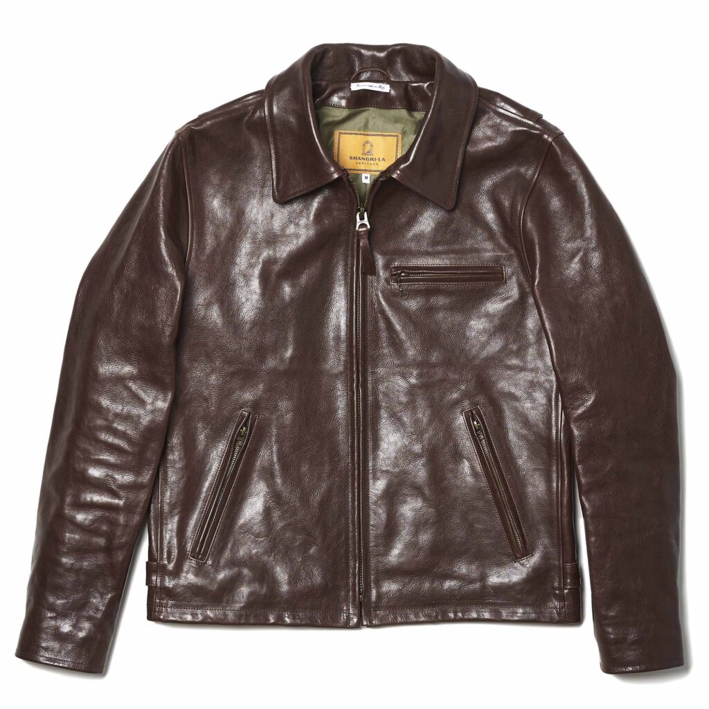 "Varenne" Castagno Badalassi® Leather Jacket