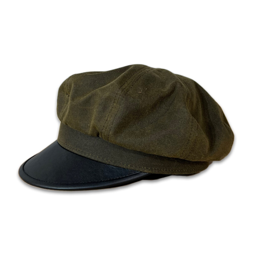 "Brando" Army Green Waxed Canvas Cap