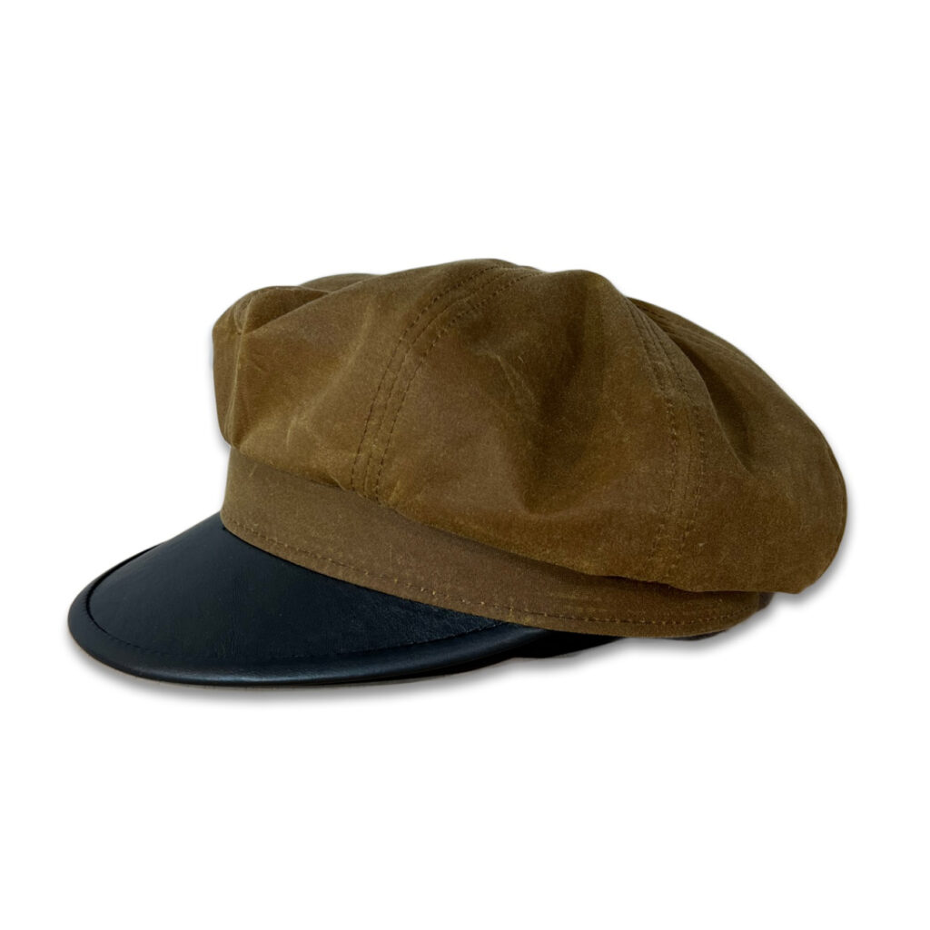 "Brando" Bronze Waxed Canvas Cap